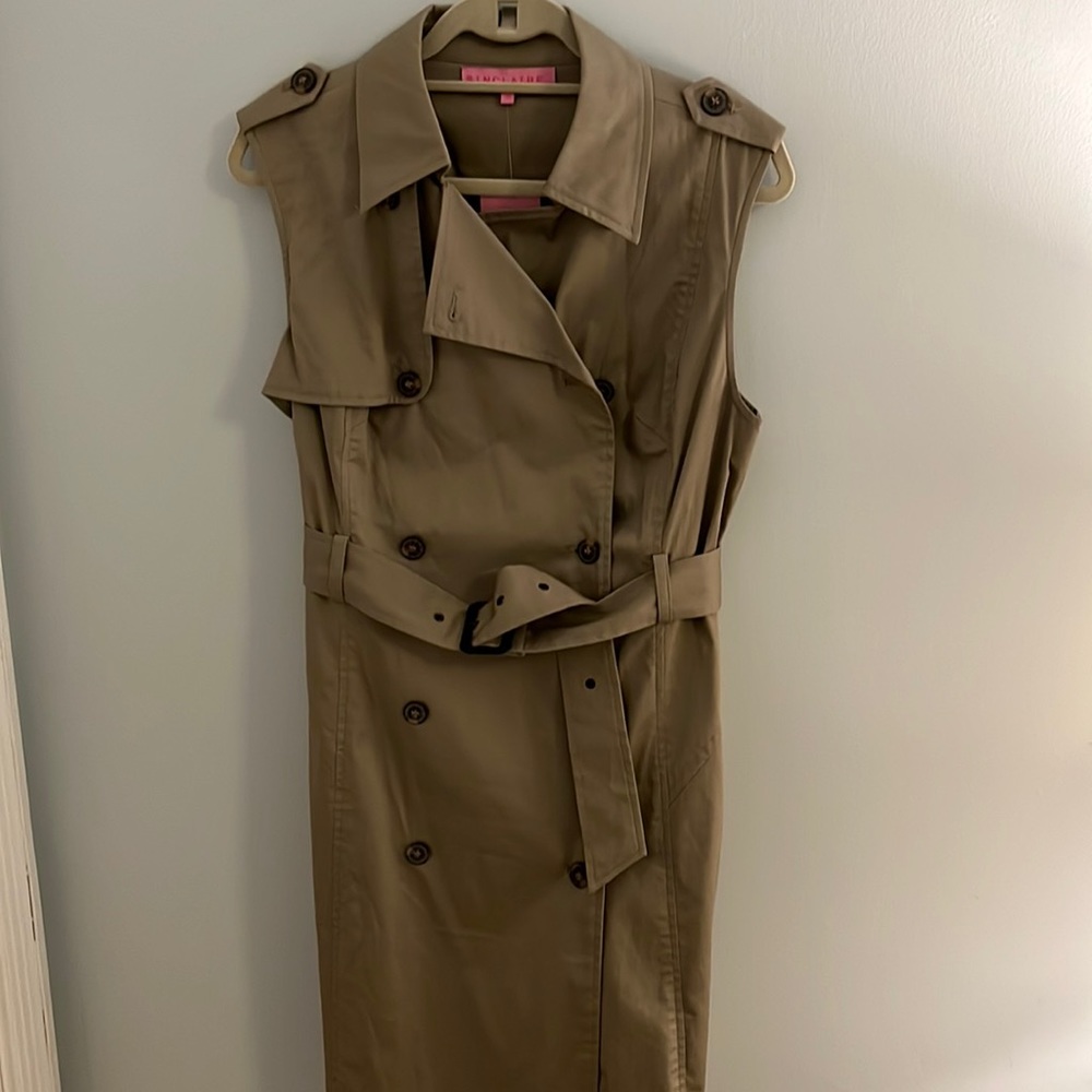 NWT Sinclaire10,  trench dress, size 12 dress